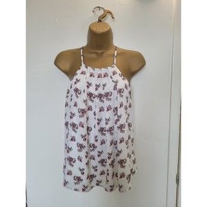 White Floral | Halter Racerback | Womans Small